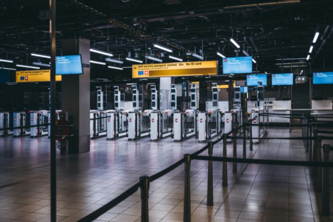 Immigration control at Schiphol airport. Photo: Depositphotos 