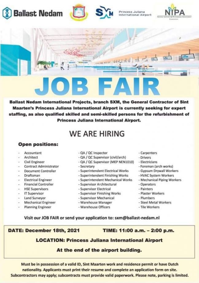 Minister of Labour Ottley Encourages Job Seekers to Visit Job Fair on December 18