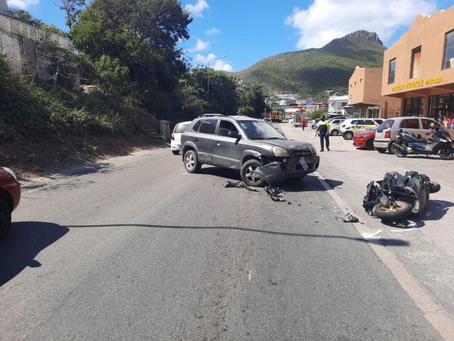 Scene of the accident on Tuesday at midday. (Police photo)