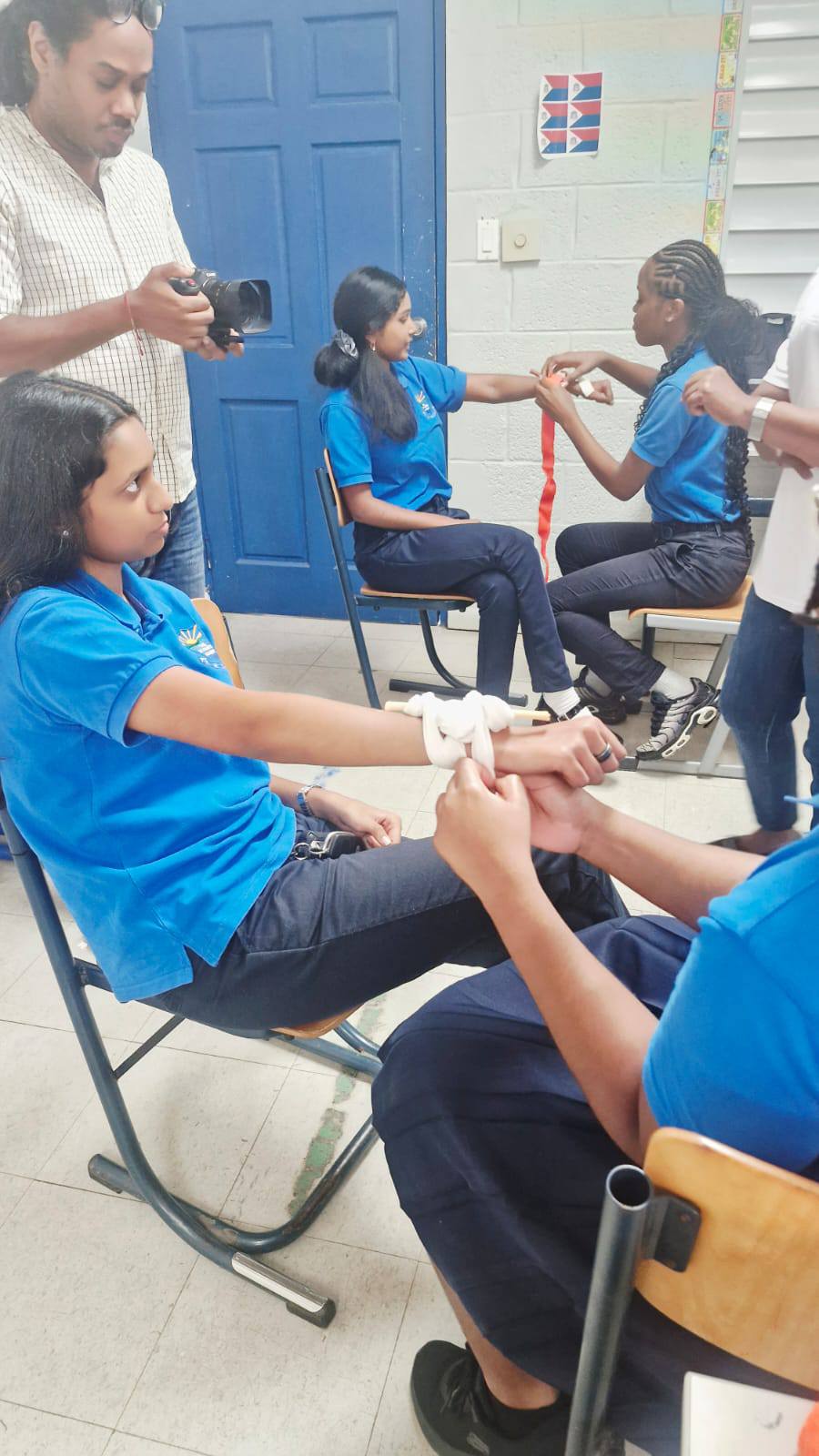 SXM ACAD PIX1 Cape Students participate in First Aid Training