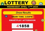 Robbie's Lottery Results for April 17, 2024