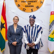 President of Parliament pays courtesy visit to the Speaker of the Parliament of Ghana